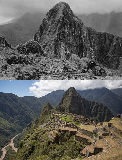 El antes y el después del Machu Picchu