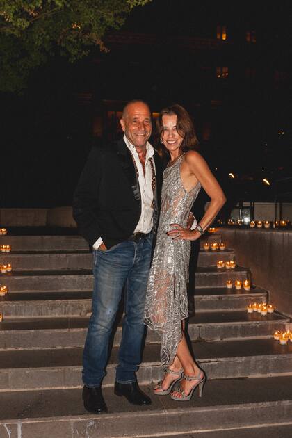 El anticuario Gabriel del Campo e Inés Etchebarne