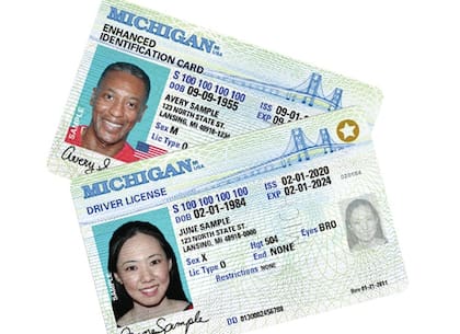 El antiguo diseño de la licencia y la identificación de Michigan se eliminará gradualmente a partir de enero de 2029
