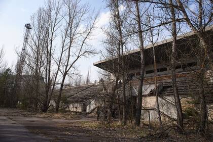 El antiguo terreno quedó abandonado luego de la explosión en Chernobyl