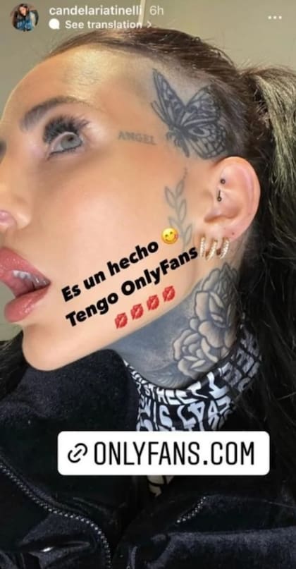 El anuncio de Cande Tinelli en las redes sociales