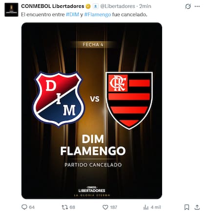 El anuncio de Conmebol tras los incidentes