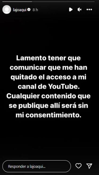 El anuncio de la Joaqui tras su retiro de los escenarios