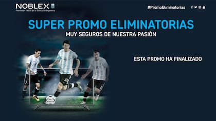 El anuncio de la promoción de Noblex