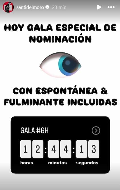 El anuncio de Santiago del Moro en su cuenta de Instagram