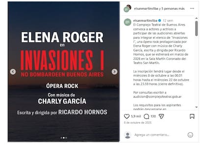 El anuncio del Complejo Teatral de Invasiones!