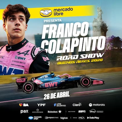 El anuncio oficial de la exhibición de Franco Colapinto en Buenos Aires