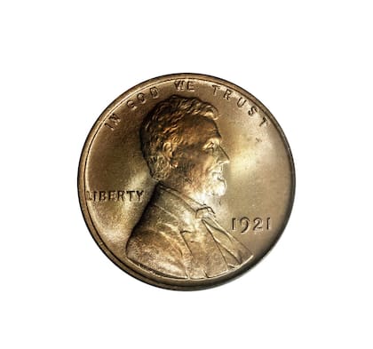 El anverso de esta pieza lleva el busto de Abraham Lincoln enmarcado por la frase "IN GOD WE TRUST" en la periferia superior. La palabra "LIBERTY" a la izquierda del retrato y la fecha a la derecha