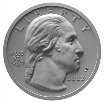 El anverso de las monedas del programa American Women Quarters seguirá teniendo a George Washington