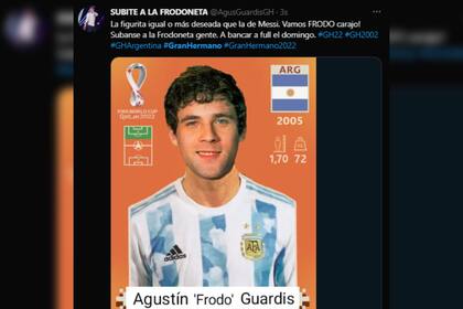 El apoyo a Agustín (Captura Twitter)