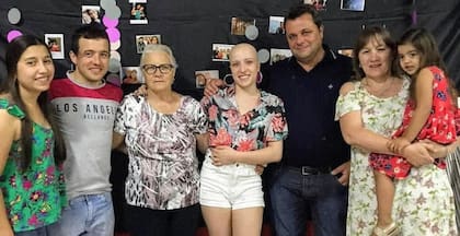 El apoyo de su familia fue incondicional.