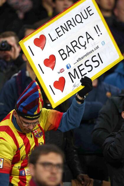 El apoyo, principalmente, fue para Messi