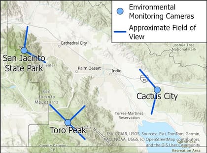 El AQMD vigila en tiempo real los sectores marcados en el mapa