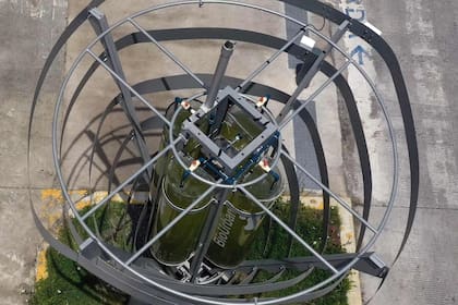 El árbol BioUrban instalado en Puebla, México