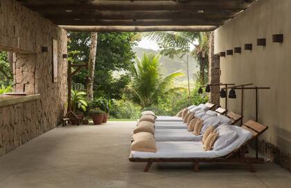 El área de relax del spa Shamash