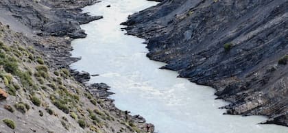 El área del río de las Vueltas, donde ocurrió la tragedia en El Chaltén