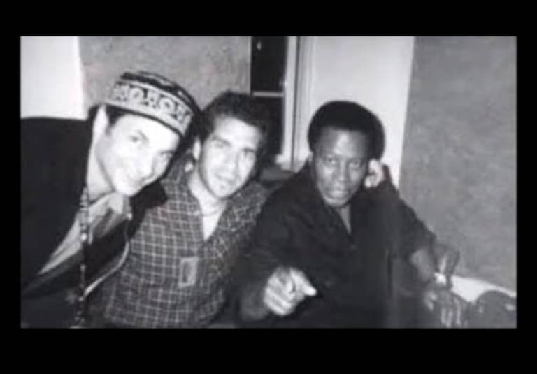 El argentino Germán Herlein, con Wayne Shorter y John Patitucci en Estocolmo, 2001.
