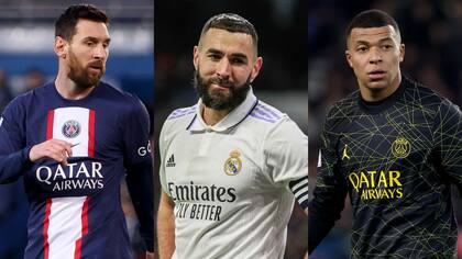 El argentino Leo Messi (PSG) y los franceses Karim Benzema (Real Madrid) y Kylian Mbappé (PSG) serán los tres aspirantes finales a hacerse con el premio 'The Best' al 'Mejor Jugador'