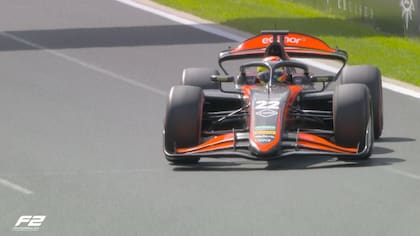 El argentino Nicolás Varrone, durante la carrera Future de la Fórmula 2