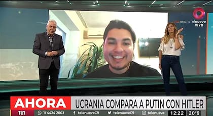 El argentino que comparó la situación en Ucrania con las noches de Lanús (Foto: Captura de video)