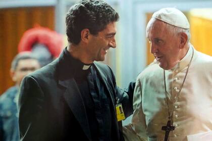 Zampini, junto al papa Francisco
