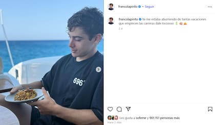 El argentino se tomó un merecido descanso para afrontar lo que resta de la temporada