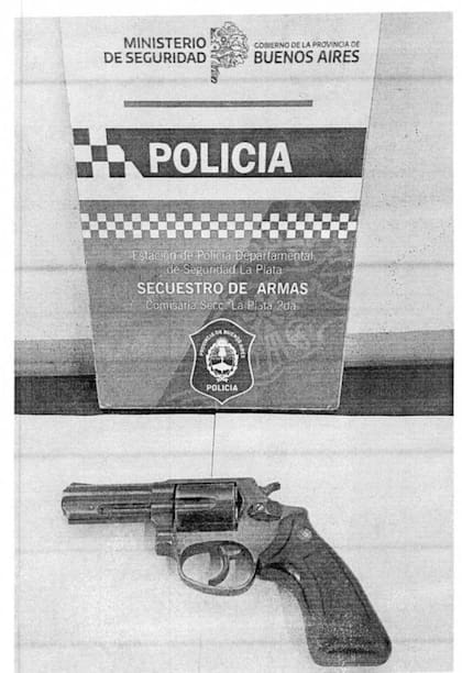 El arma con la que Horacio Schwemler le disparó a su inquilino.