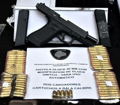 El arma secuestrada al sospechoso