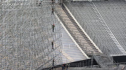 El armado del recital de Coldplay, en el Estadio Único de La Plata