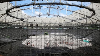 El armado del recital de Coldplay, en el Estadio Único de La Plata