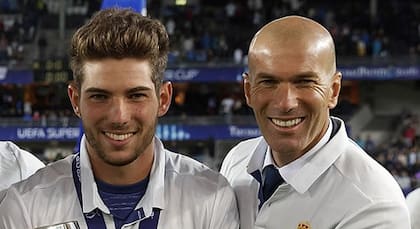 El arquero Luca Zidane y su padre, el gran Zinedine Zidane