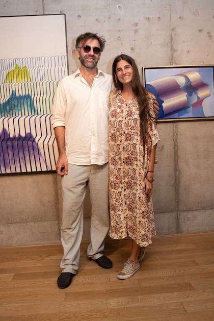 El arquitecto Nicolás Monti y la artista Rocío Benegas Lynch 