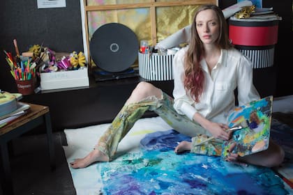 El arte es, para la modelo, un espacio de sanación. “Voy todas las semanas a un taller de pintura que me permite vincularme con mis emociones”, cuenta.