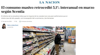 El artículo de María Julieta Rumi sobre el consumo en marzo