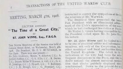 El artículo sobre la conferencia de St John Wynne que generó polémica.