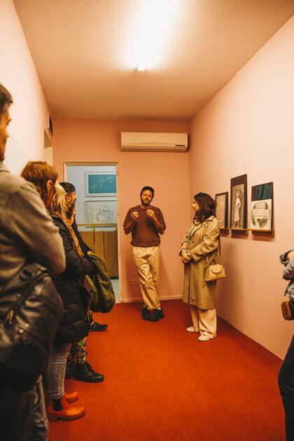 El artista Franco Fasoli de la galería Quimera (foto: Andrea Massinelli)