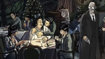 El artista Keco Olano realizó las ilustraciones de la versión gráfica de la novela "Satanás", sobre la vida del asesino de Pozzetto