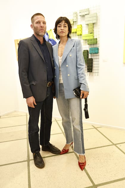 El artista Lobo Velar y Flora Lemos