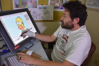 El artista salvadoreño fue el primer latino en trabajar en los Looney Toons. Fuente: Twitter @iDrawhomer