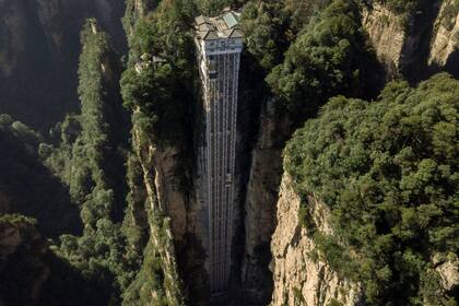 El ascensor en el parque chino Zhangjiajie que inspiró la película Avatar