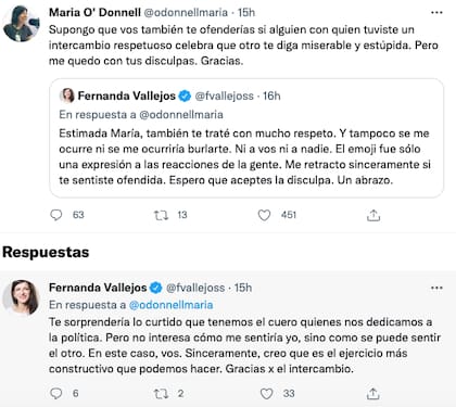 El áspero intercambio entre María O'Donnell y Fernanda Vallejos tras la entrevista
