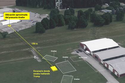 El atacante se encontraba arriba de un techo con un rifle AR que fue adquirido de forma legal