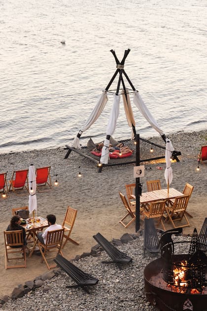 El atardecer es el momento cumbre de la experiencia.