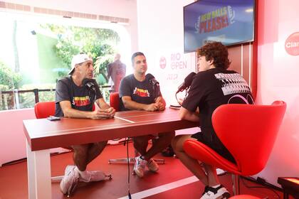 El ATP carioca tiene un sitio para entrevistas y distintas charlas, como la producida entre Fernando Meligeni y Fonseca