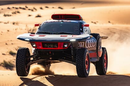 El Audi RS Q e-tron que participó en el Rally Dakar.