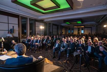 El auditorio de dirigentes políticos y empresarios