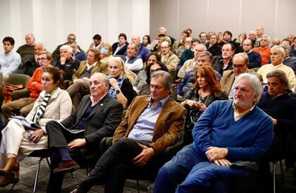 El auditorio del edificio de la SRA ayer durante la presentación del informe de gestión