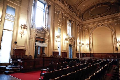 El Aula Magna es imponente. Allí dio una conferencia Albert Einstein en 1925.