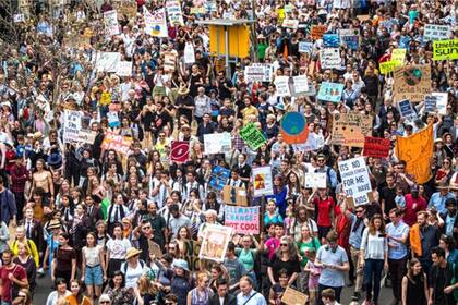 Miles y miles de jóvenes reclamaron medidas contra el cambio climático el pasado viernes en ciudades como Melbourne, Australia