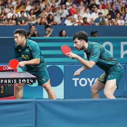 El australiano, en acción y en pareja